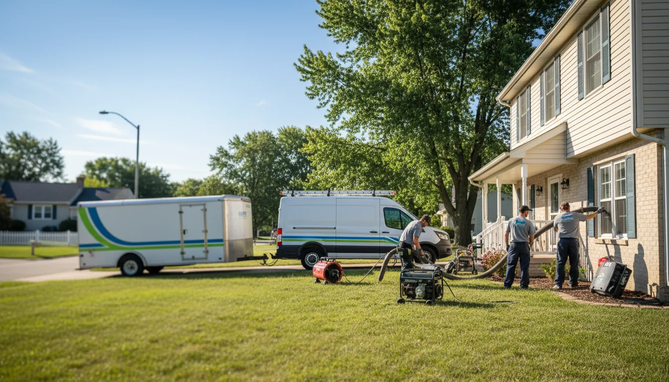 Flooded Basement Restoration And Cleanup With Repair in Bureau, IL near me